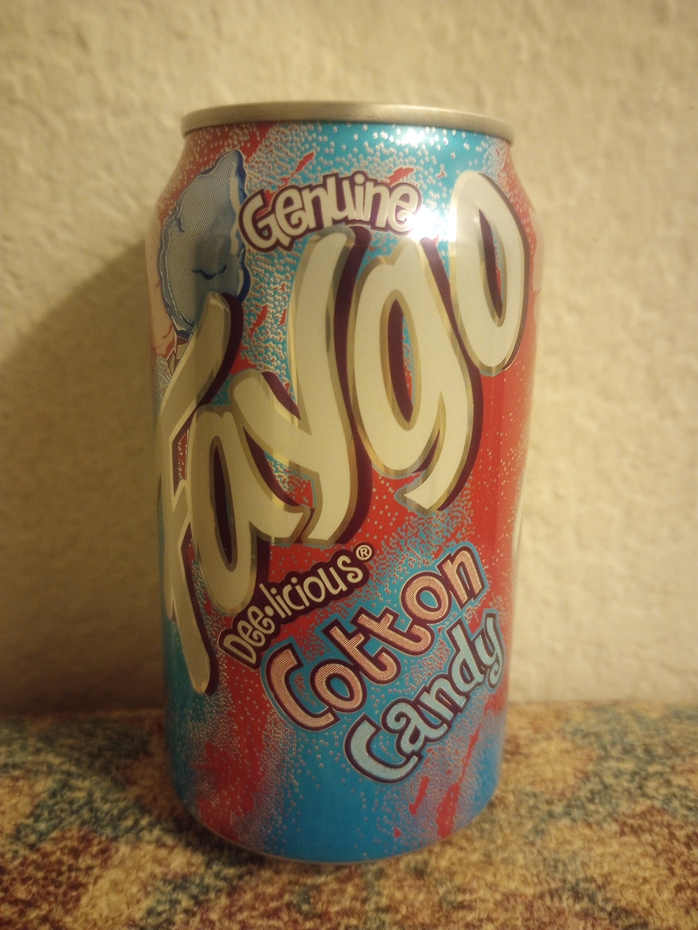 Faygo Cotton Candy Soda - Blue & Red Can